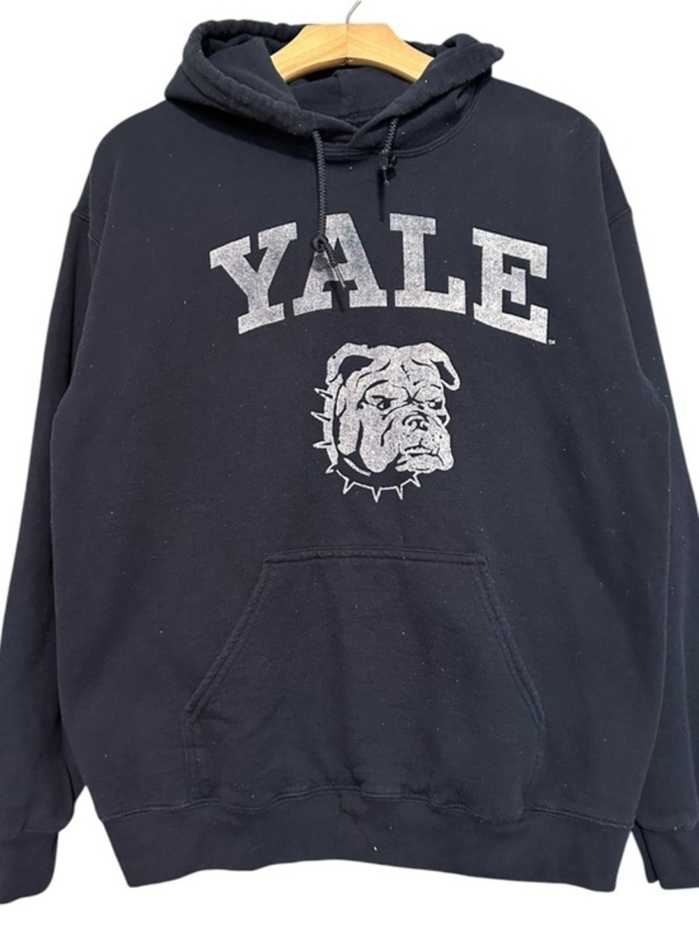 Yale Men’s Size M Navy Blue Yale University Hoodie Sweatshirt
